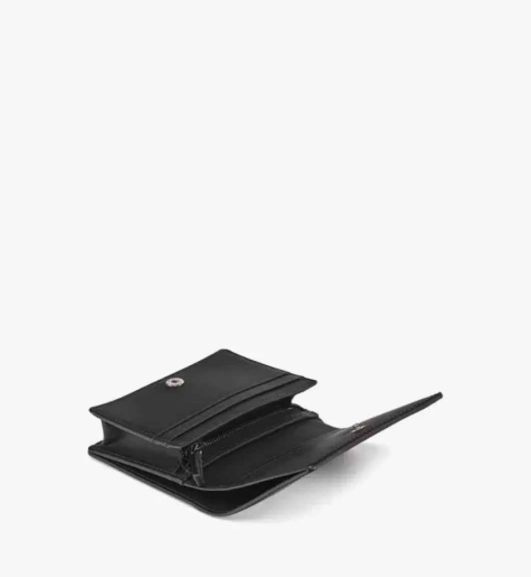 Aren Bifold Snap Wallet In Maxi Patent Leather