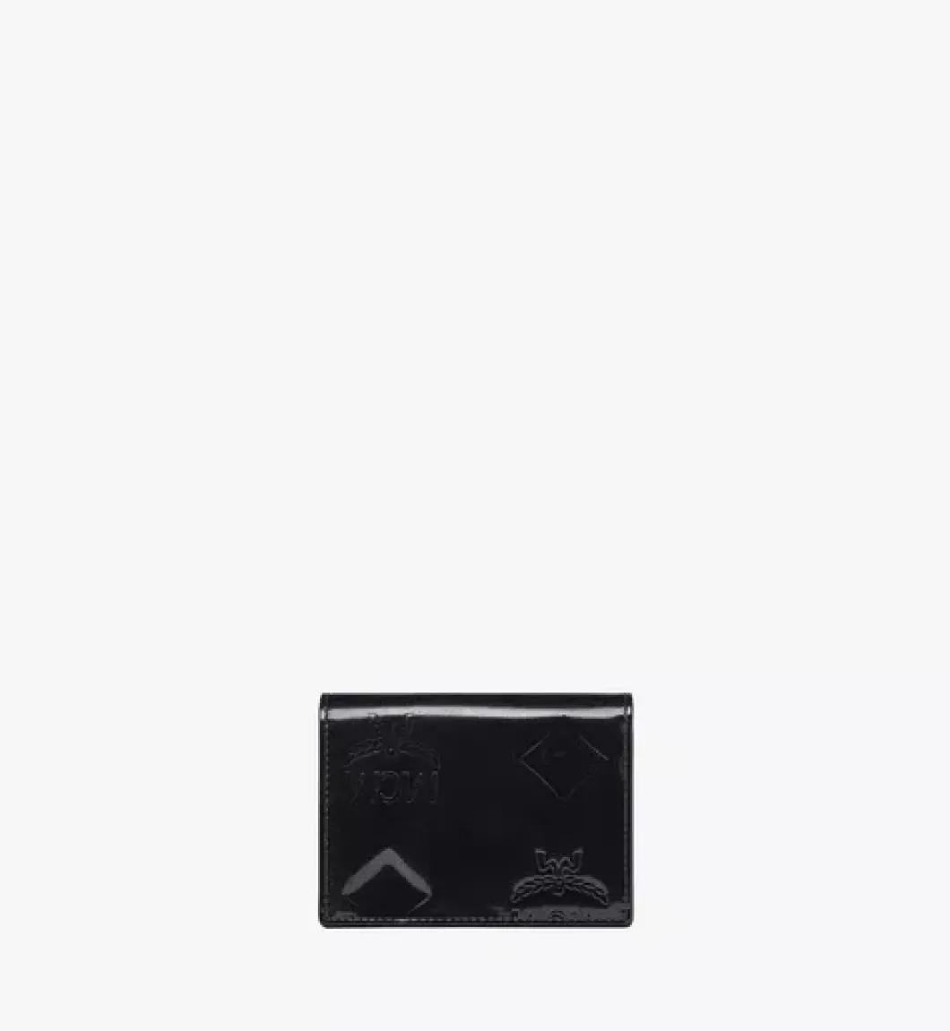 Aren Bifold Snap Wallet In Maxi Patent Leather