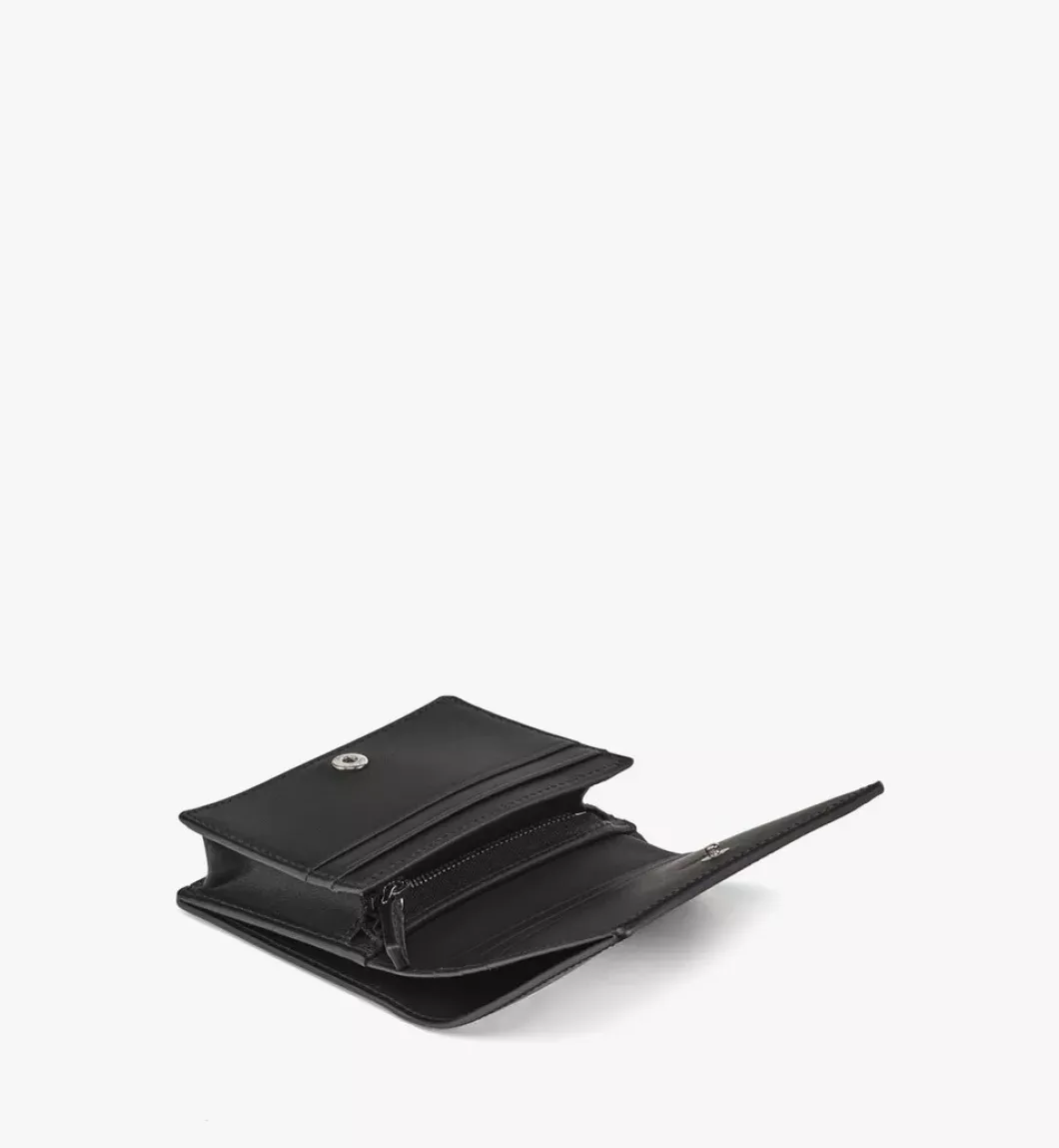 Aren Bifold Snap Wallet In Maxi Patent Leather