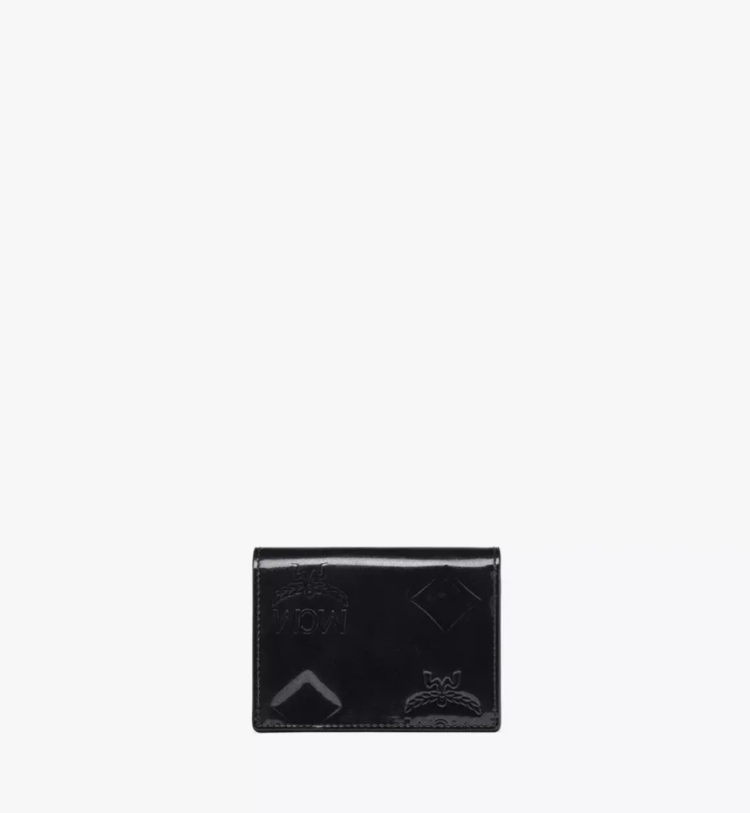 Aren Bifold Snap Wallet In Maxi Patent Leather