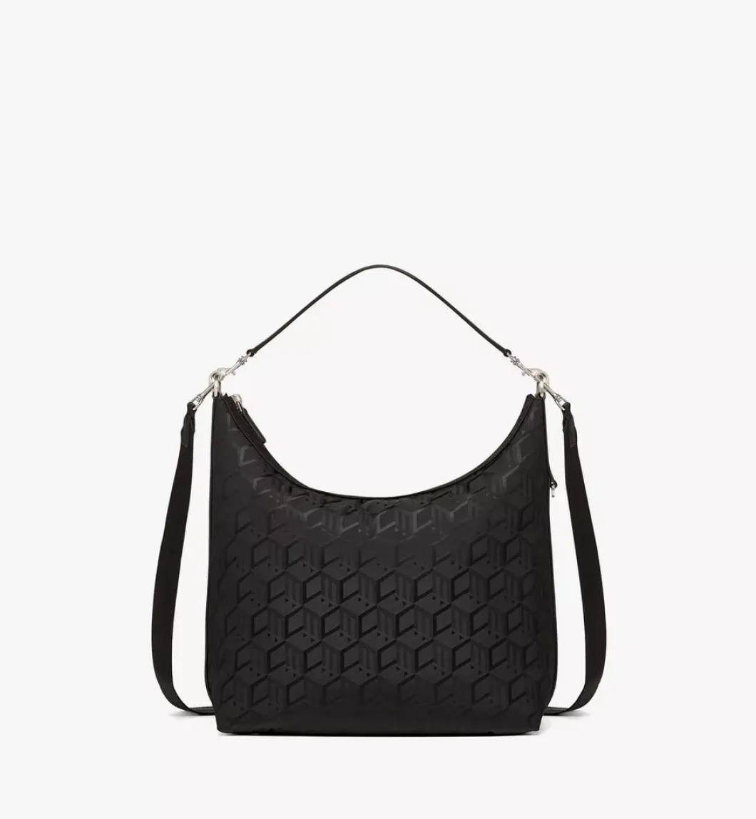 Aren Hobo Bag In Cubic Jacquard Nylon