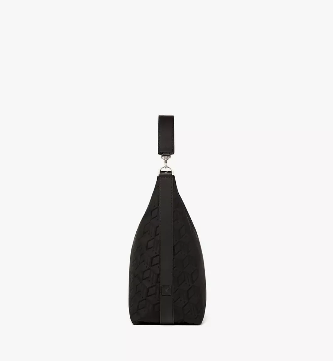 Aren Hobo Bag In Cubic Jacquard Nylon