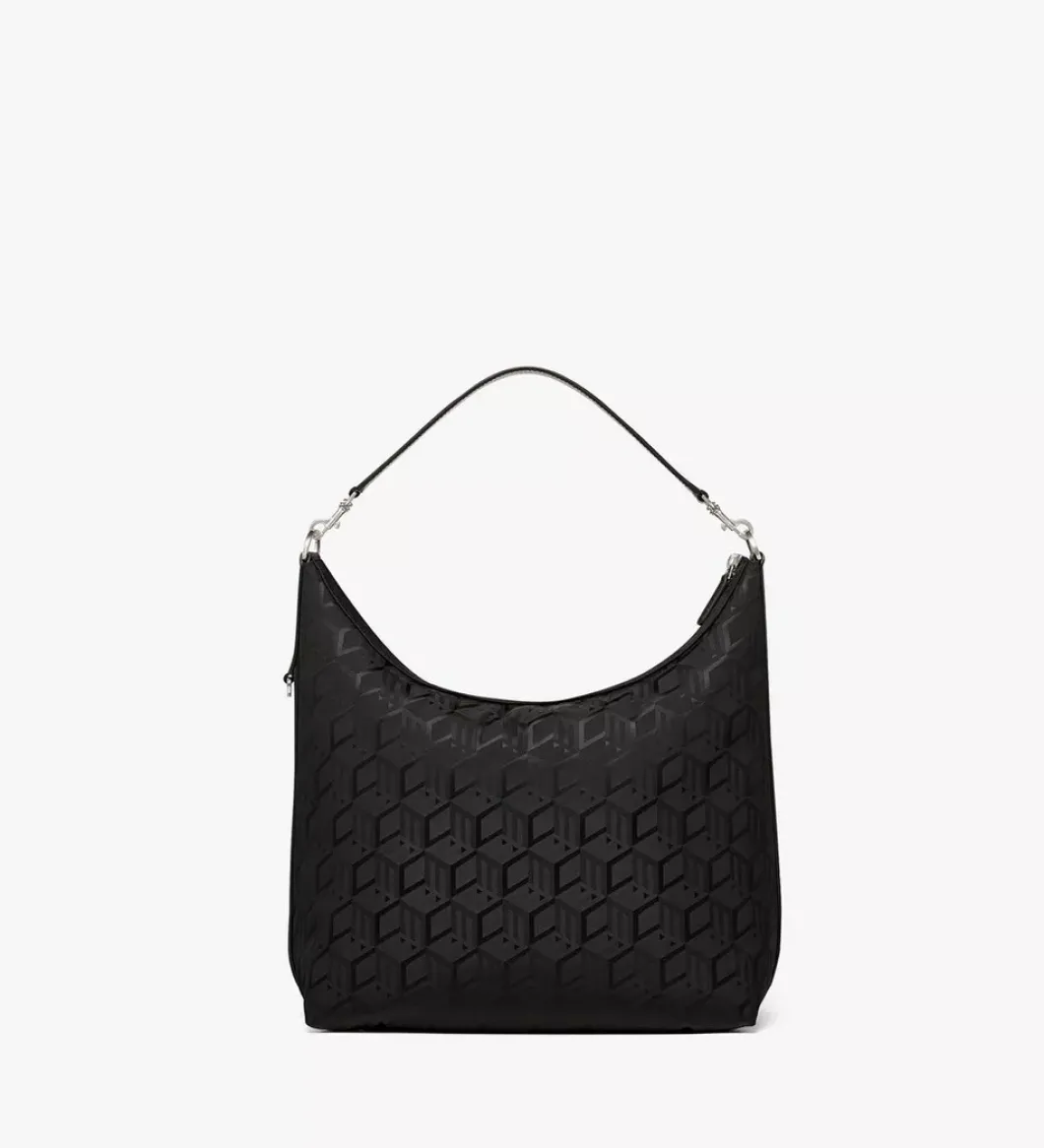 Aren Hobo Bag In Cubic Jacquard Nylon