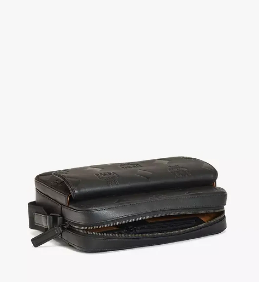 Aren Messenger Bag In Maxi Monogram Leather