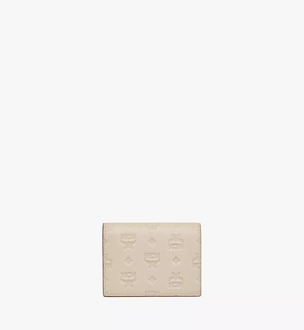 Aren Snap Wallet In Embossed Monogram Leather