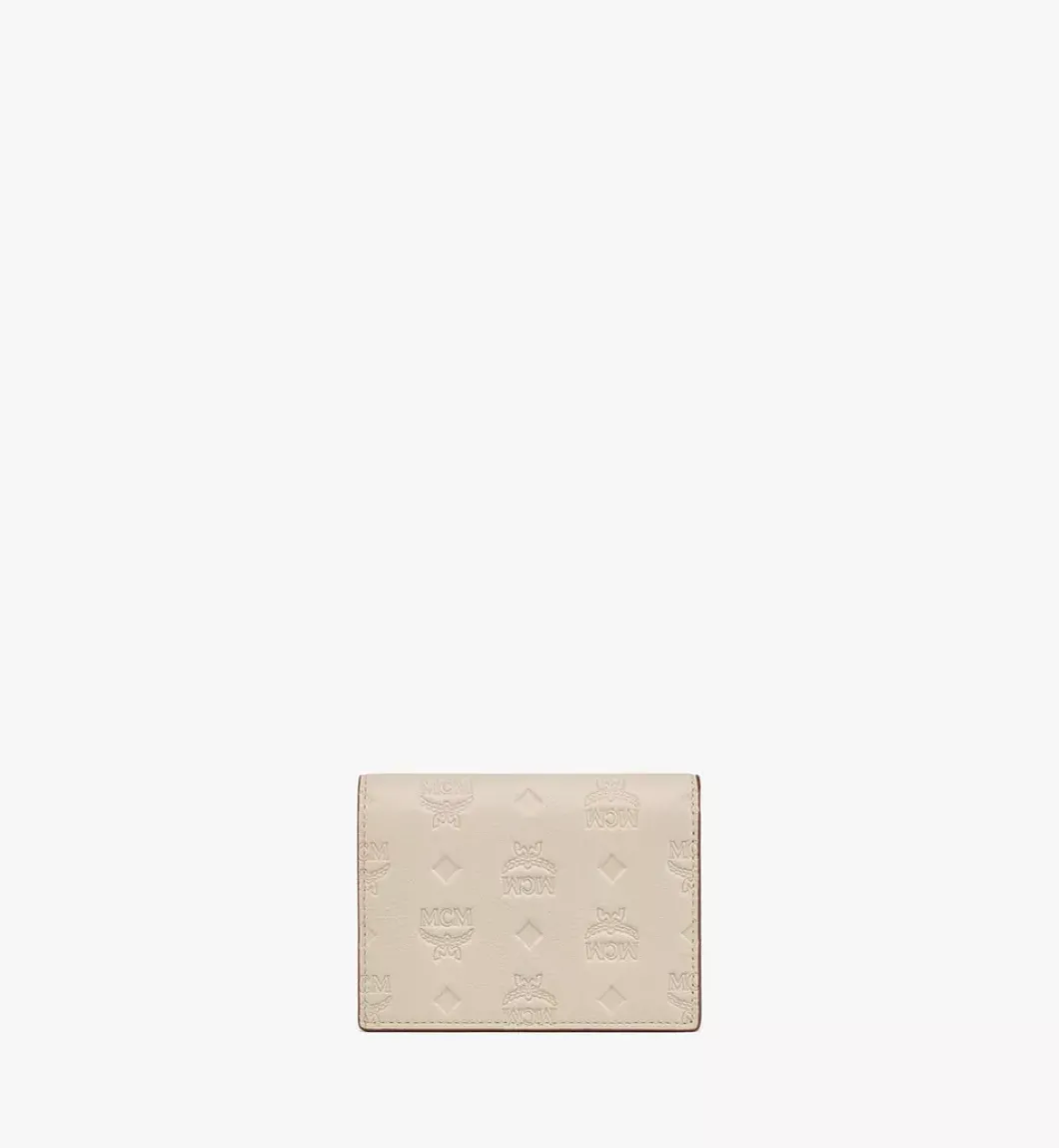 Aren Snap Wallet In Embossed Monogram Leather