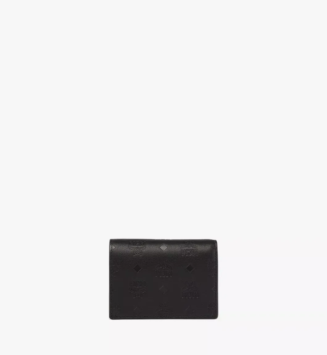 Aren Snap Wallet In Embossed Monogram Leather
