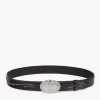 Aren Studded Belt 1.5" In Crushed Leather
