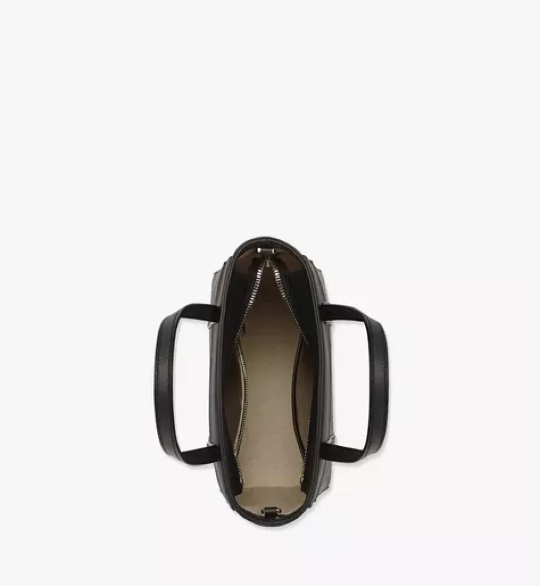 Aren Top-Zip Shopper In Visetos Leather Mix