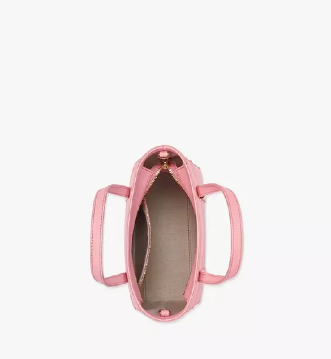 Aren Top-Zip Shopper In Visetos Leather Mix