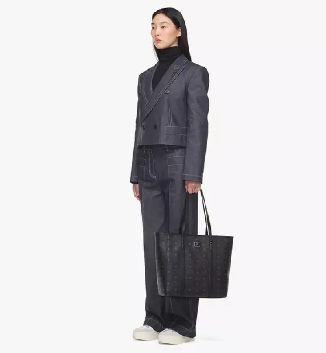 Aren Top-Zip Shopper In Visetos