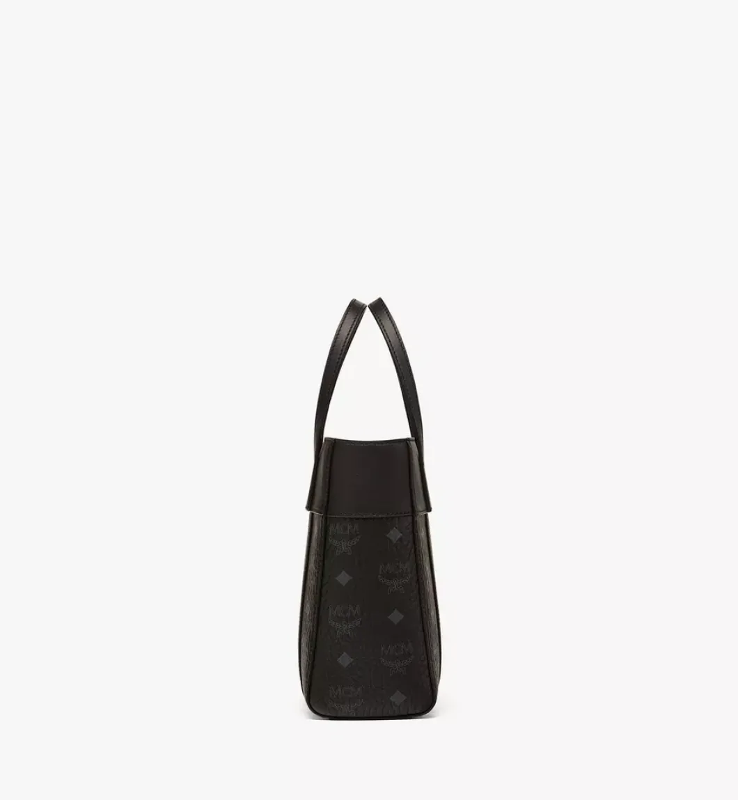 Aren Top-Zip Shopper In Visetos Leather Mix