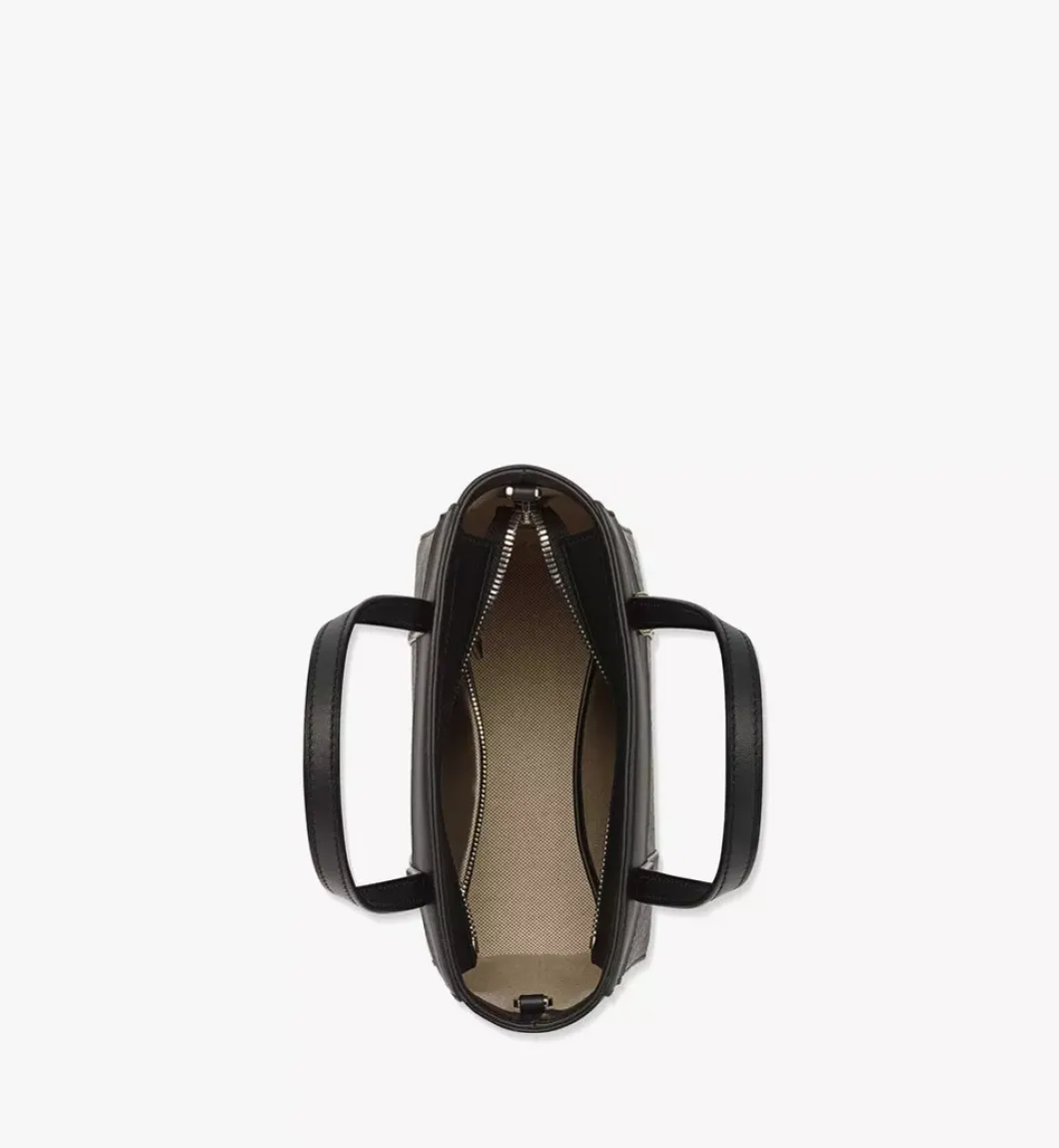 Aren Top-Zip Shopper In Visetos Leather Mix