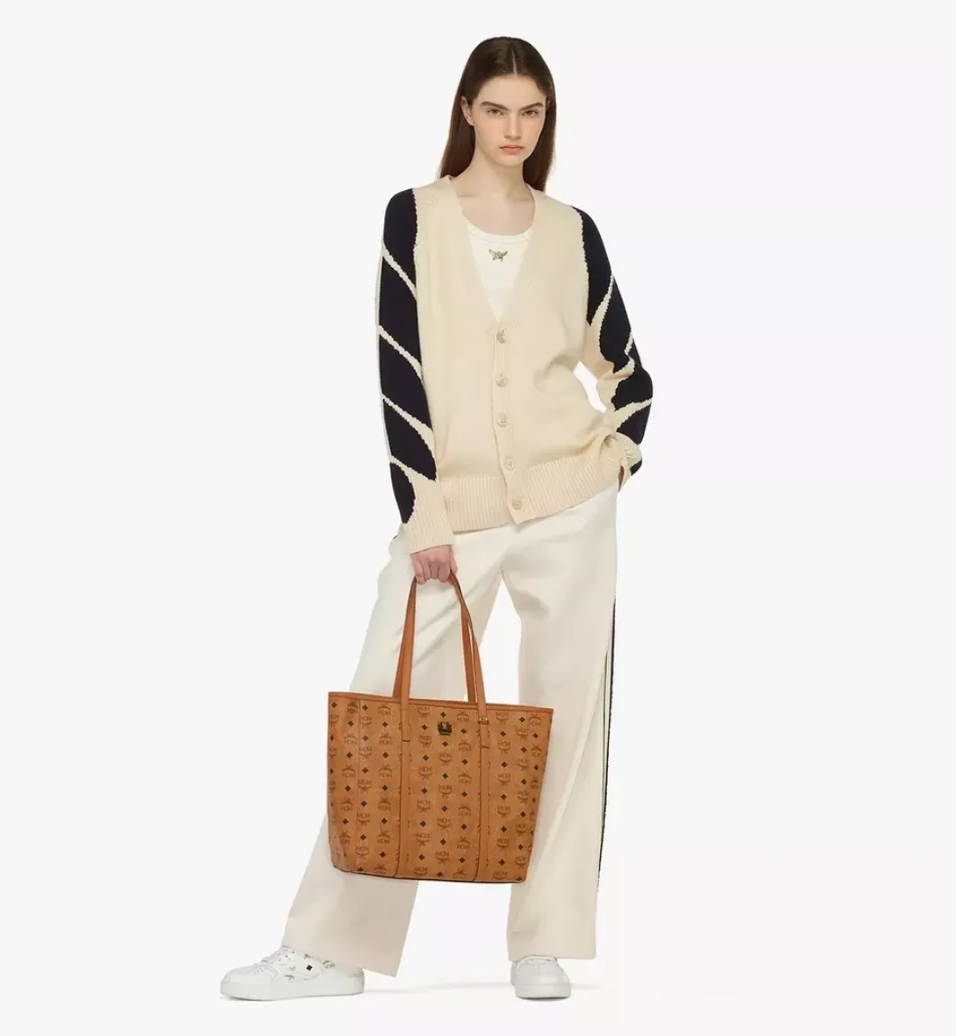 Aren Top-Zip Shopper In Visetos