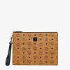 Aren Wristlet Zip Pouch In Visetos