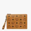 Aren Wristlet Zip Pouch In Maxi Visetos