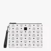 Aren Wristlet Zip Pouch In Visetos