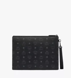 Aren Wristlet Zip Pouch In Visetos