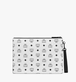 Aren Wristlet Zip Pouch In Visetos