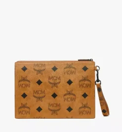 Aren Wristlet Zip Pouch In Maxi Visetos