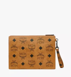 Aren Wristlet Zip Pouch In Maxi Visetos
