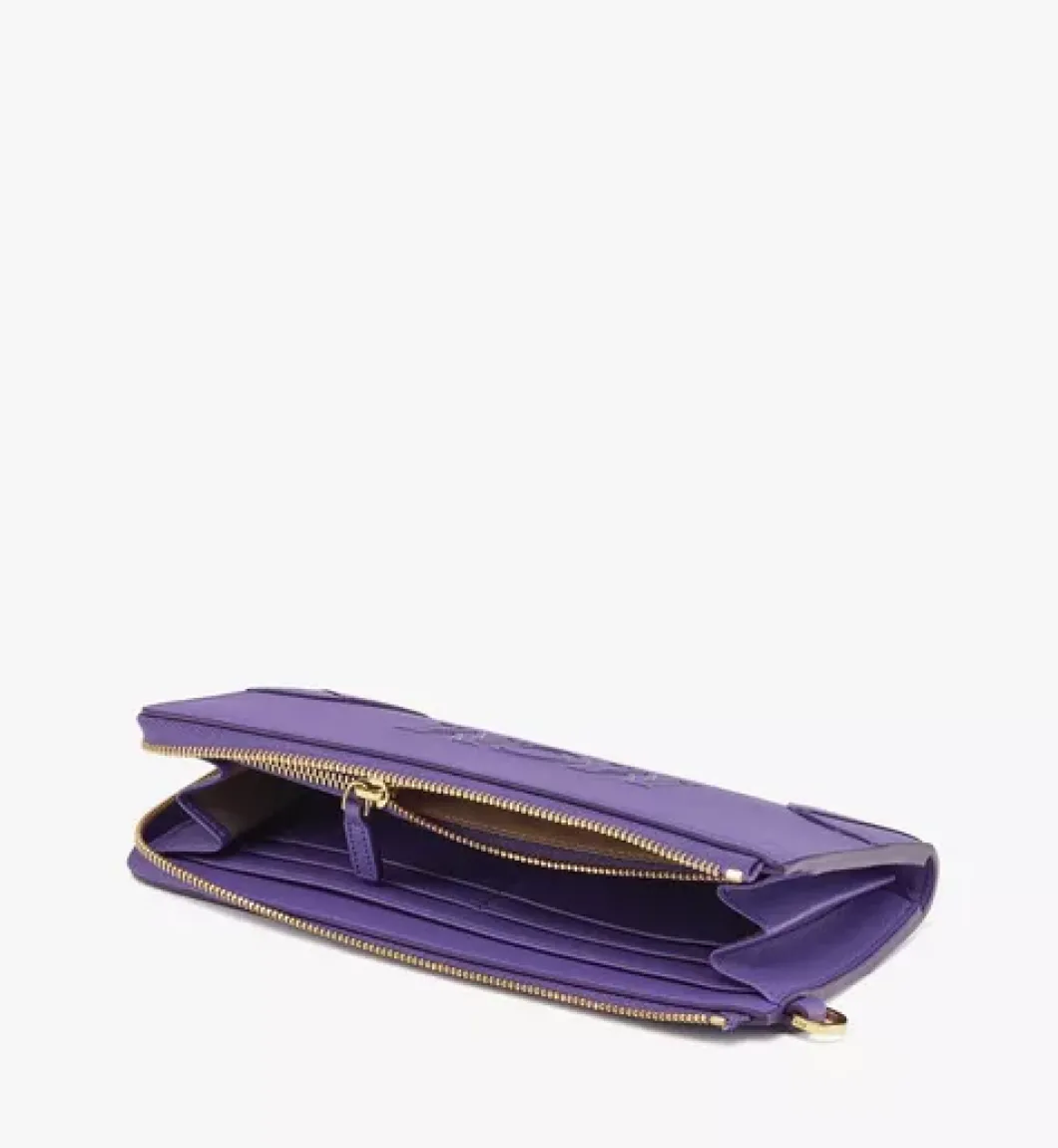 Aren Zip Around Wallet In Spanish Calf Leather