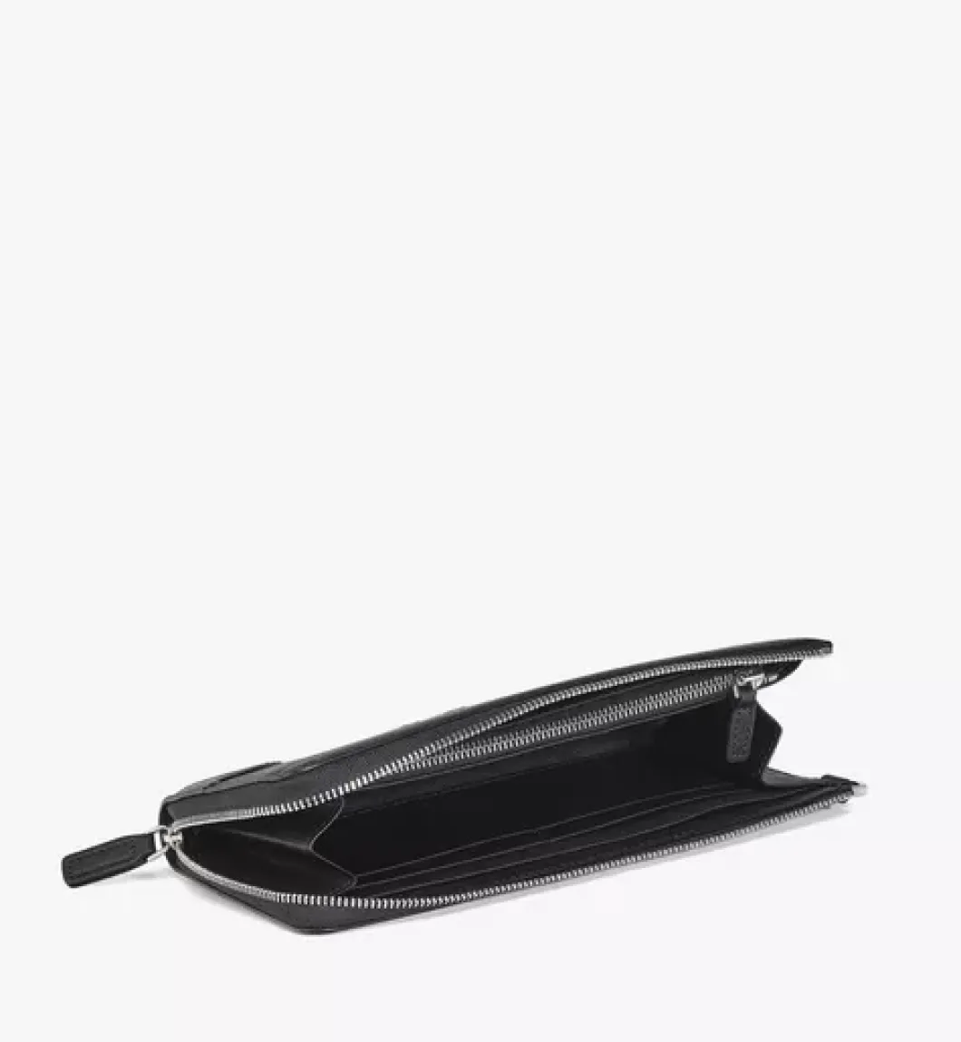 Aren Zip Around Wallet In Spanish Calf Leather