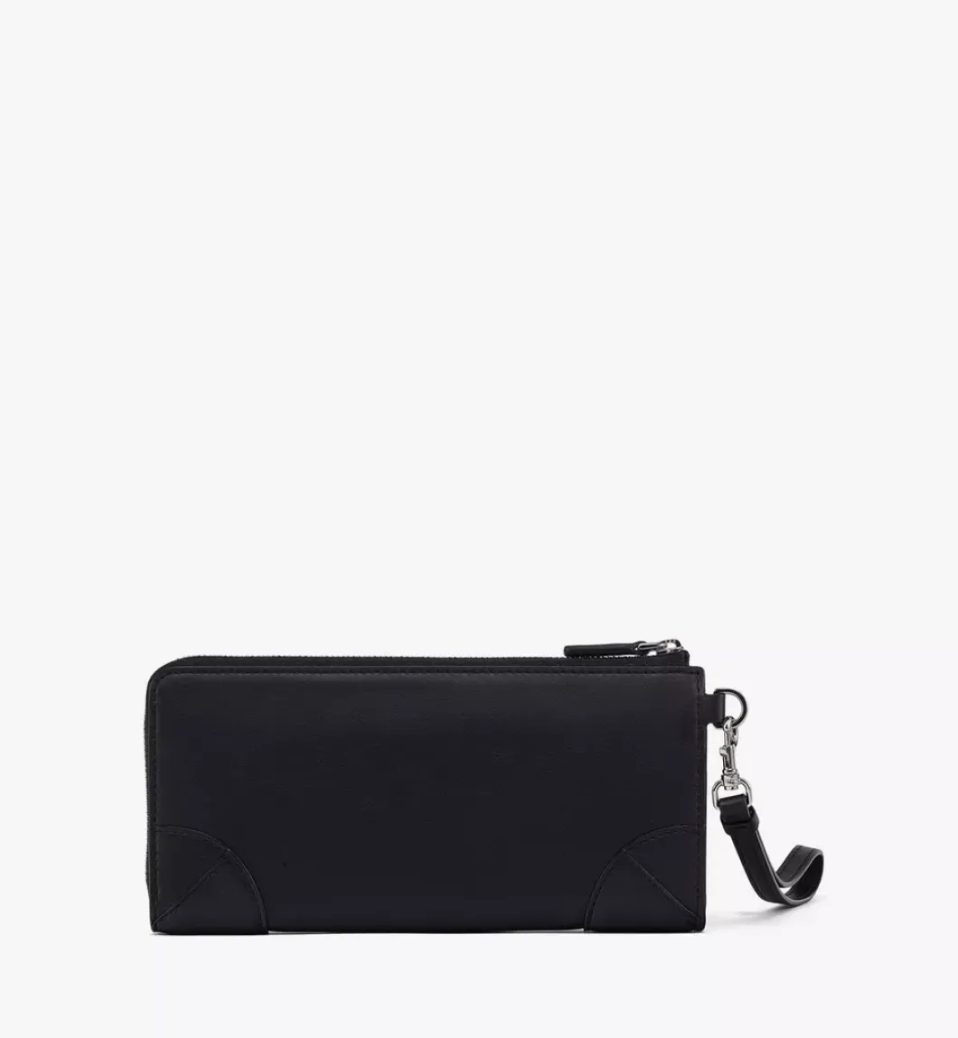 Aren Zip Around Wallet In Spanish Calf Leather