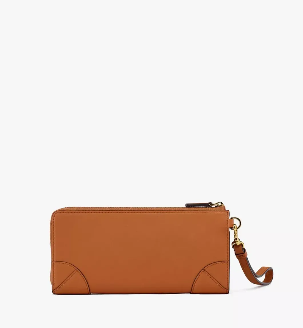 Aren Zip Around Wallet In Spanish Calf Leather