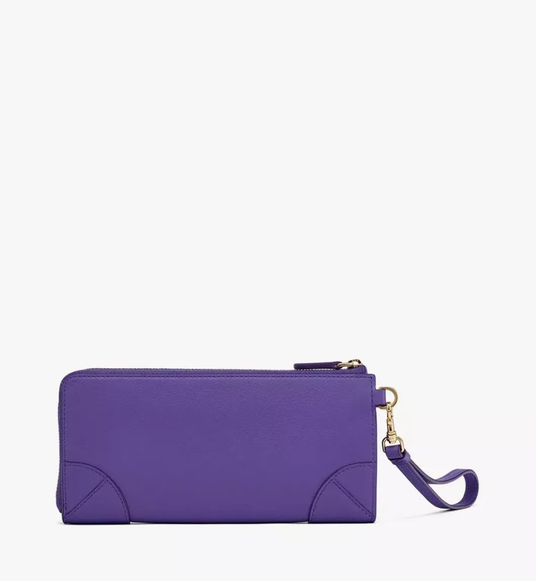 Aren Zip Around Wallet In Spanish Calf Leather