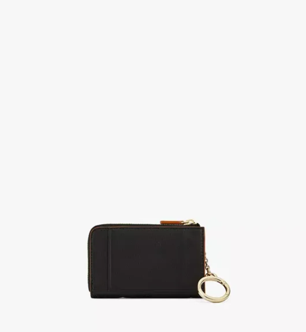 Aren Zip Card Wallet In Monogram Leather