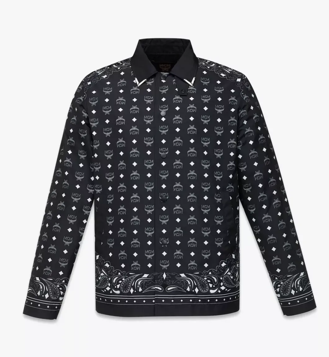 Bandana Monogram Print Jacket In Recycled Polyester