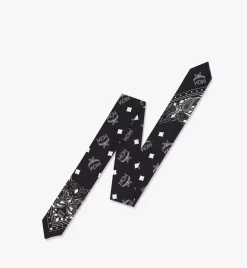 Bandana Monogram Print Petite Silk Scarf