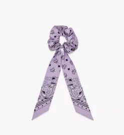 Bandana Monogram Print Scrunchy With Scarf