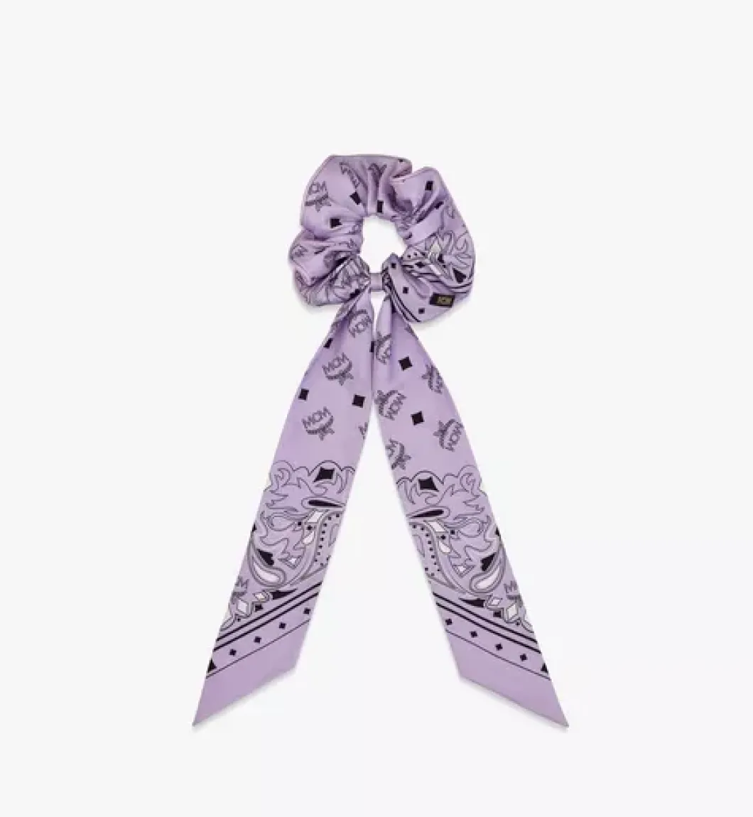 Bandana Monogram Print Scrunchy With Scarf