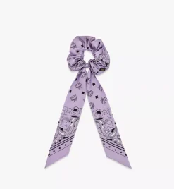 Bandana Monogram Print Scrunchy With Scarf