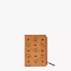 Bifold Zip Card Wallet In Visetos Original