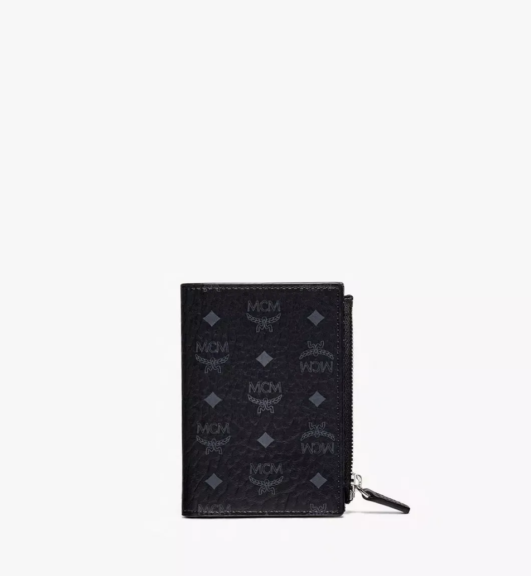 Bifold Zip Card Wallet In Visetos Original
