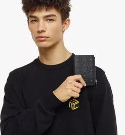 Bifold Zip Card Wallet In Visetos Original