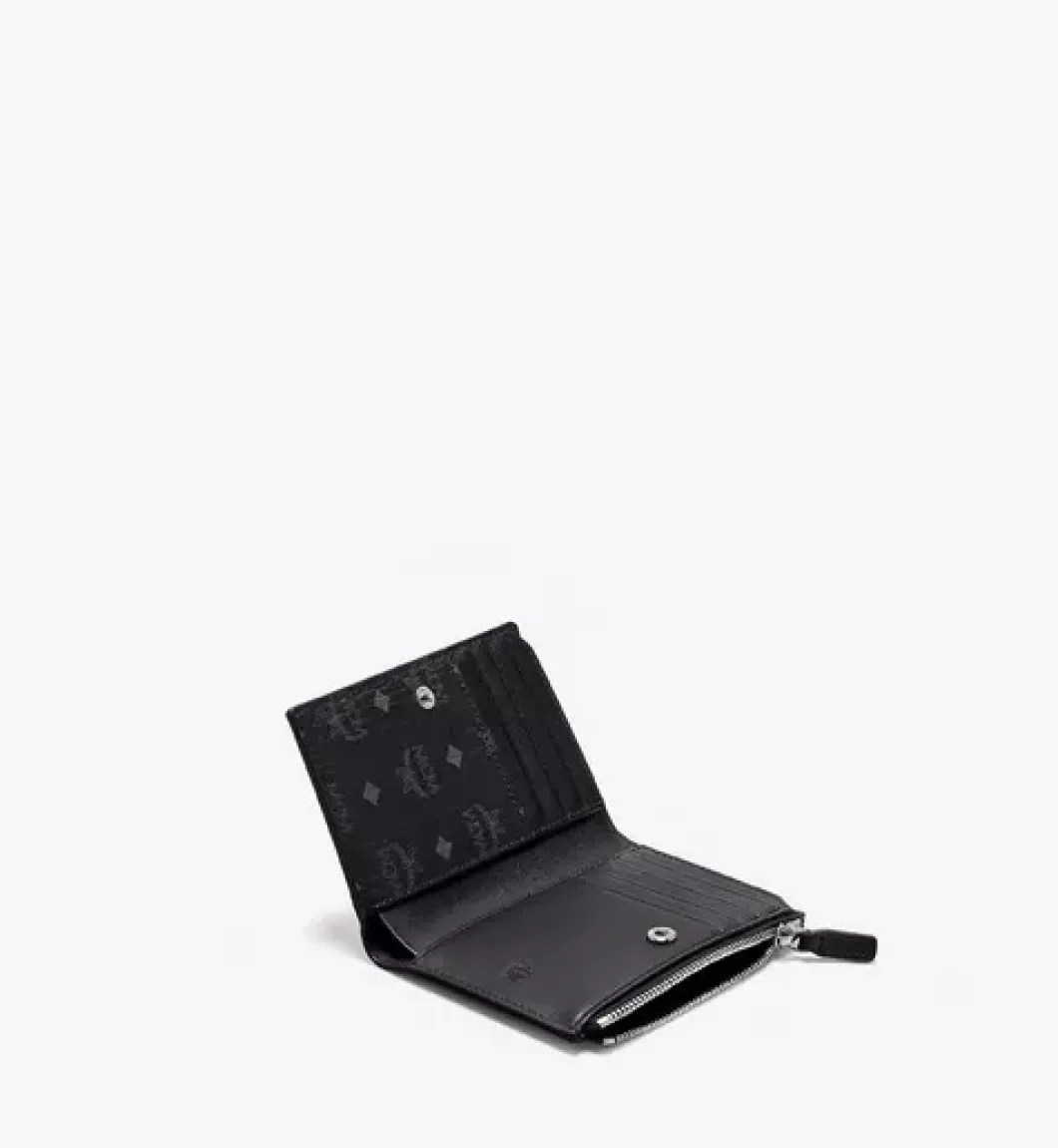 Bifold Zip Card Wallet In Visetos Original