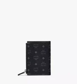 Bifold Zip Card Wallet In Visetos Original