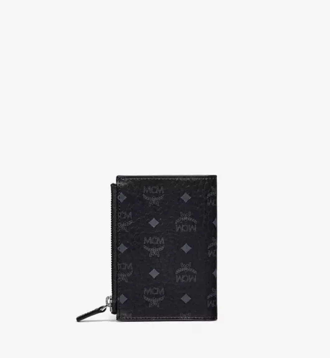 Bifold Zip Card Wallet In Visetos Original