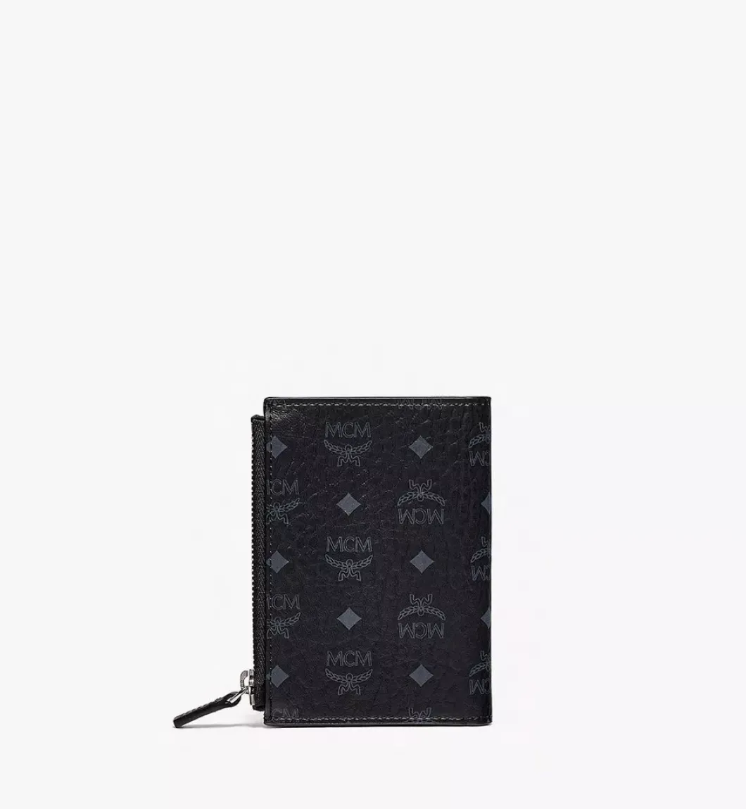 Bifold Zip Card Wallet In Visetos Original