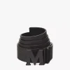 Claus M Reversible Belt 1.75" In Embossed Monogram Leather