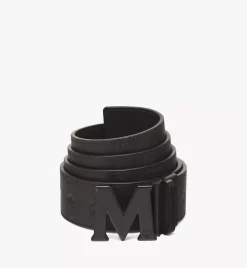Claus M Reversible Belt 1.75" In Embossed Monogram Leather