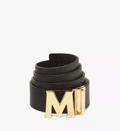 Claus M Reversible Belt 1.75" In Embossed Monogram Leather