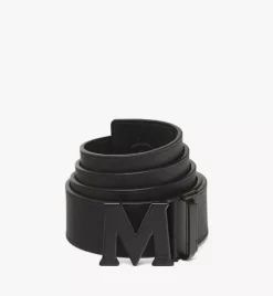 Claus M Reversible Belt 1.75" In Embossed Monogram Leather