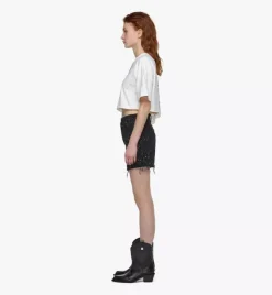 Cropped Bandana T-Shirt In Organic Cotton