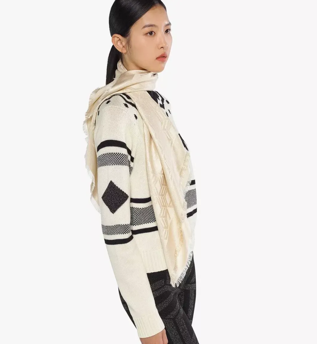 Cubic Monogram Shawl