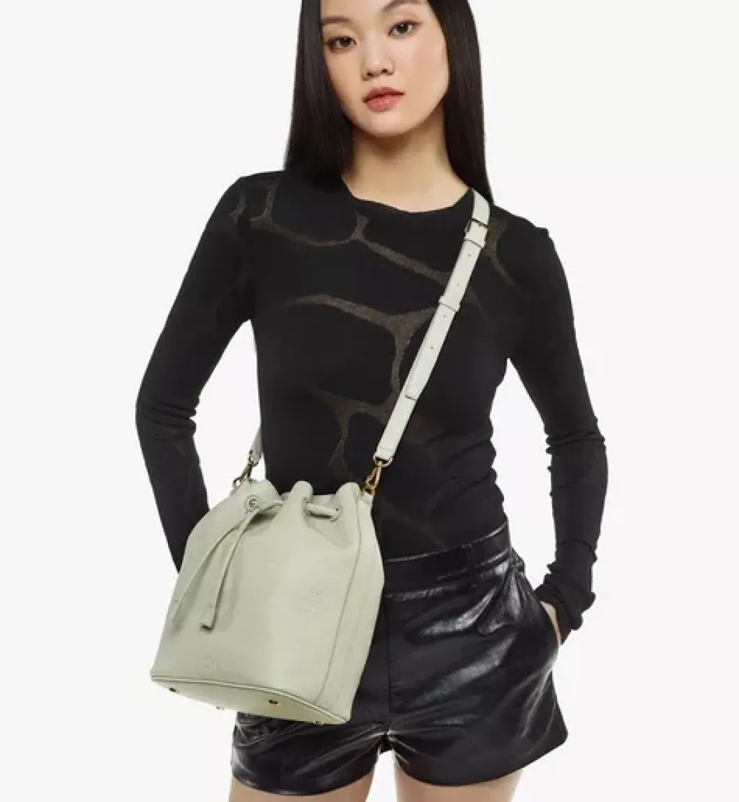 Dessau Drawstring In Embossed Monogram Leather